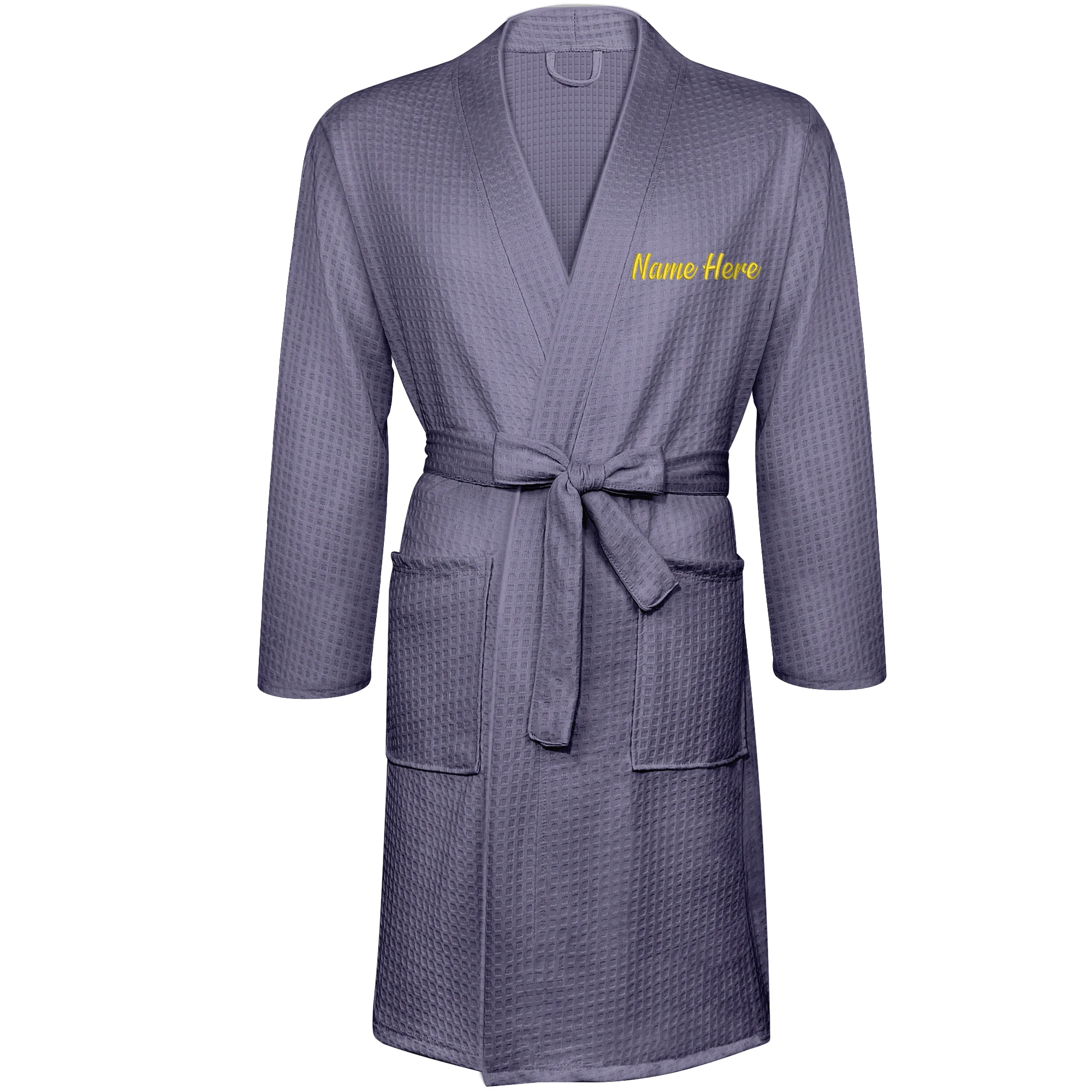 

Custom Robes Monogrammed Bathrobes 1Pcs Personalized Embroidered Waffle Robes with Names Free shipping