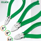 Пластиковые кусачки LAOA Cr-V, диагональные кусачки, кусачки для резки электрических проводов, боковые ножницы, ювелирные изделия, инструмент для электриков