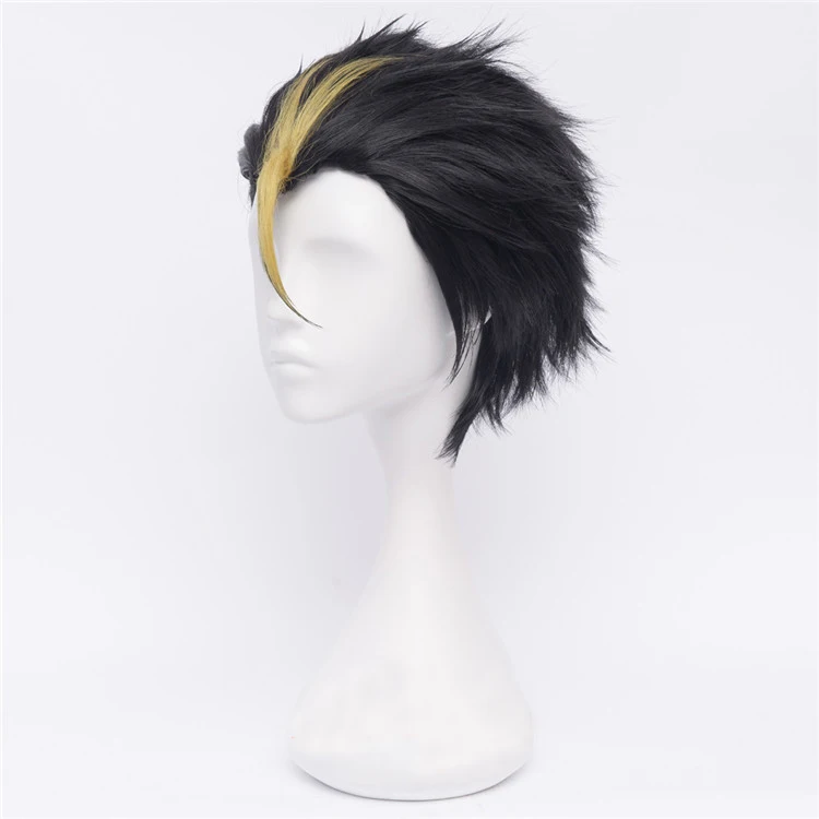 Аниме Haikyuu! Nishinoya Yuu короткие черные и светлые термостойкие парики для косплея из