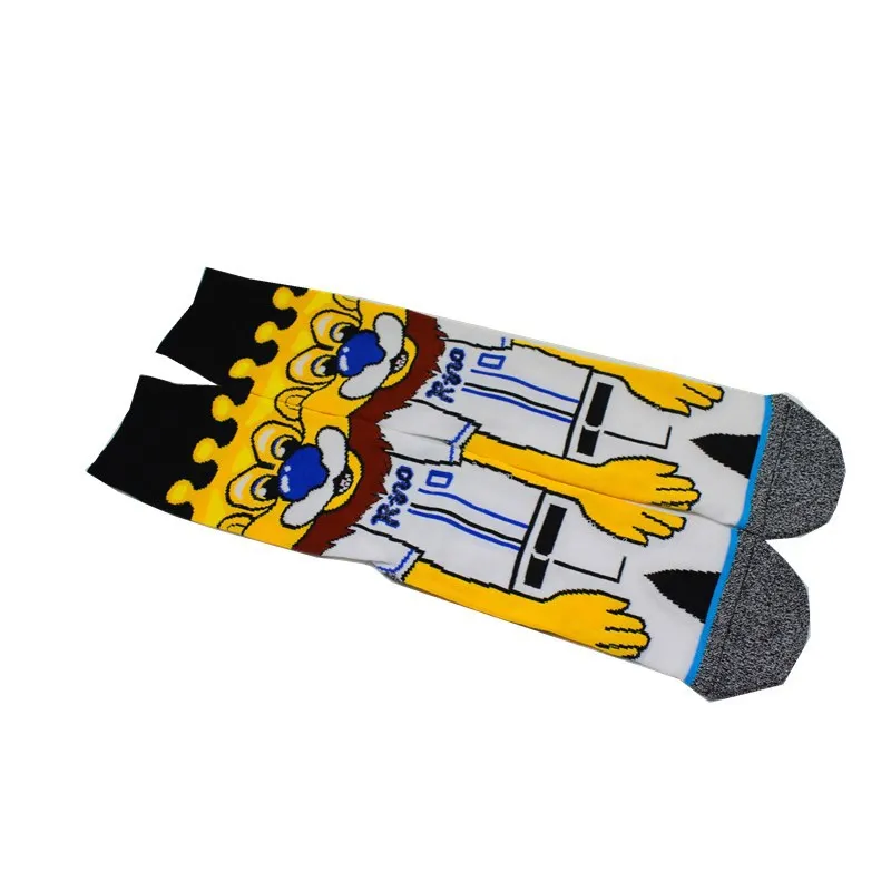 Cartoon pattern print socks cute fun men cotton lovers sock soft comfort breathable autumn winter sporting casual anime harajuku