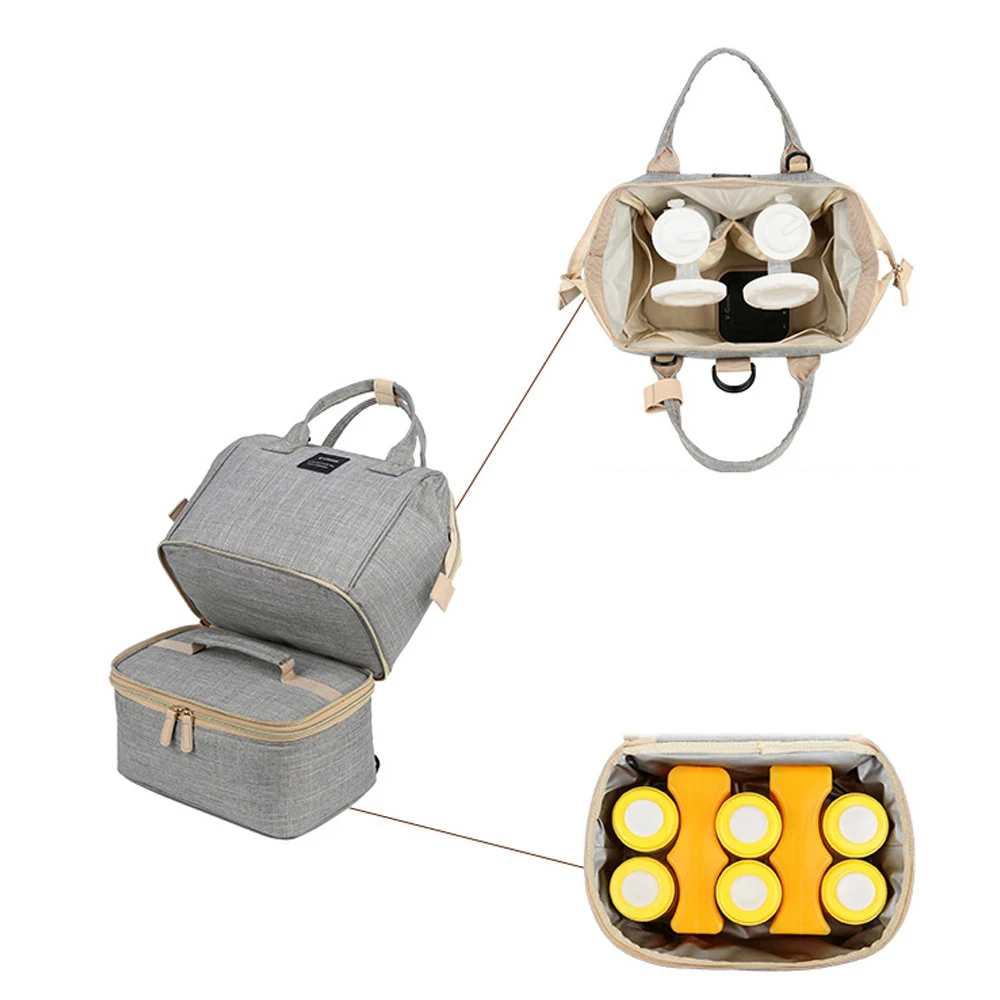 Рюкзак для Для женщин Мумия спальный мешок Съемный охладитель Детской бутылки