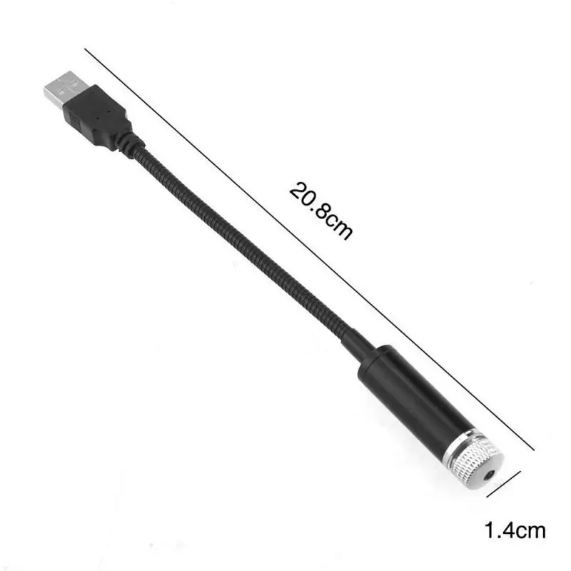 Автомобильный USB светодиодный атмосферный окружающий звездный свет DJ RGB