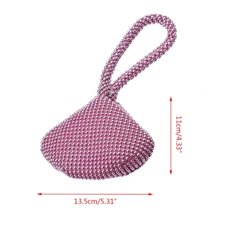 THINKTHENDO модная Женская Дамская ручная сумка мини алюминиевая сумка на плечо вечерняя сумочка вечерние клатч кошелек