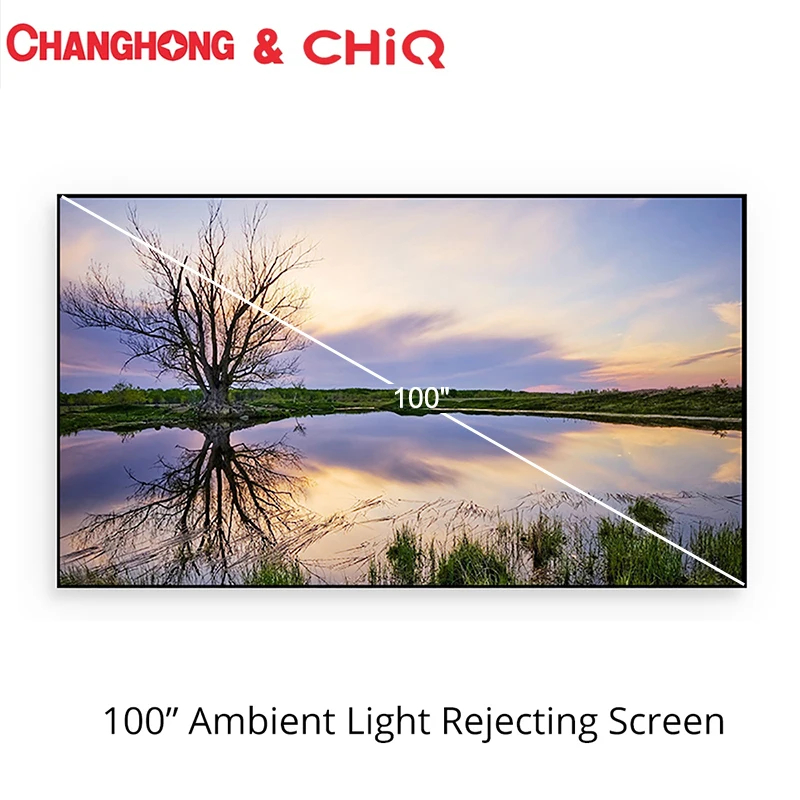 

Changhong CHIQ 100 / 120 дюймовый экран с защитой от освесветильник для лазерного проектора