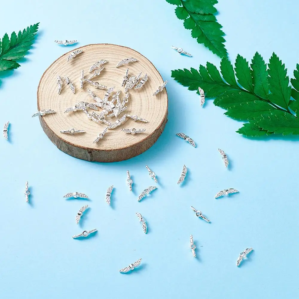 400 шт. бусины в виде ангельских крыльев с отверстием 1 5 мм | Украшения и аксессуары