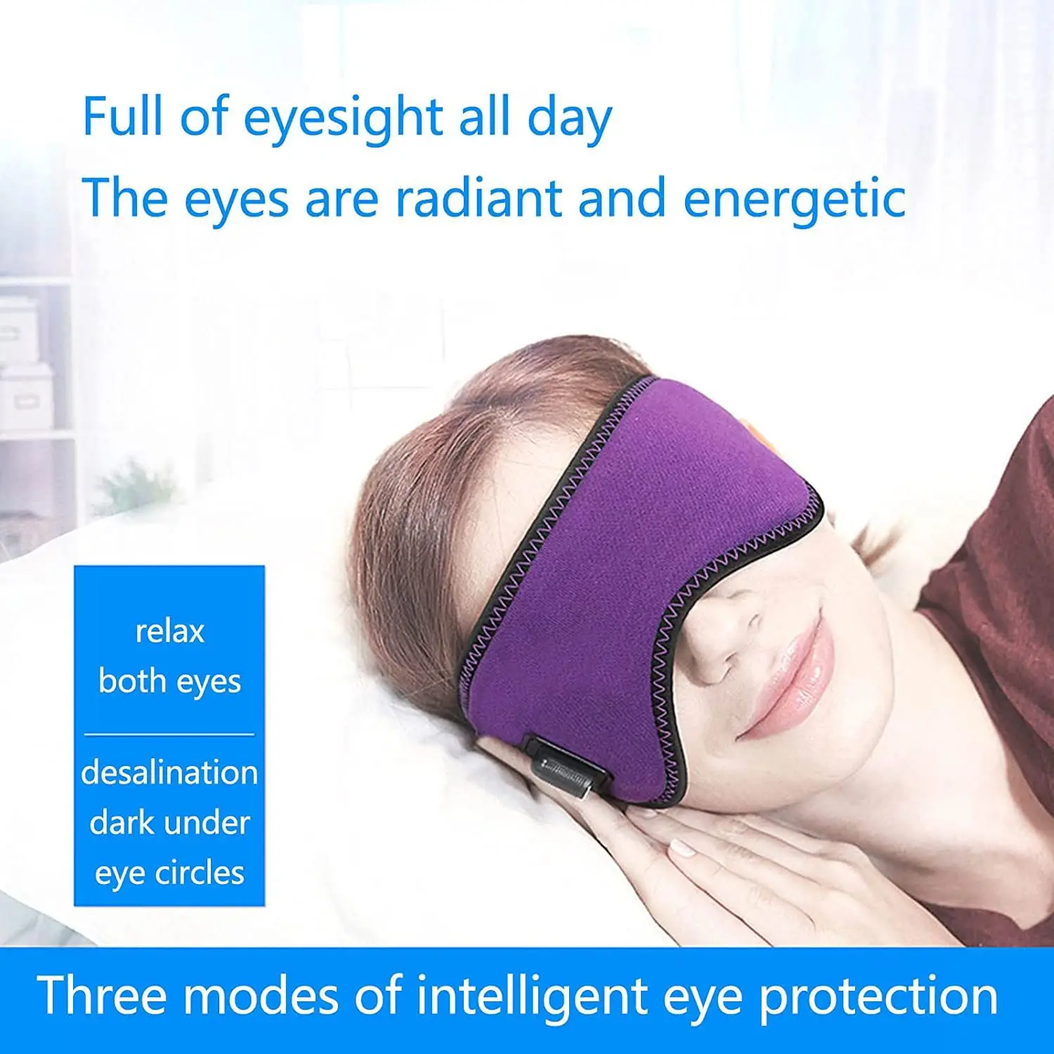 

Eye Fatigue for Dry Eyes Relieve Blepharitis and Stye USB Charging Heated Eye Mask Heating Eye Mask Sleep Shading