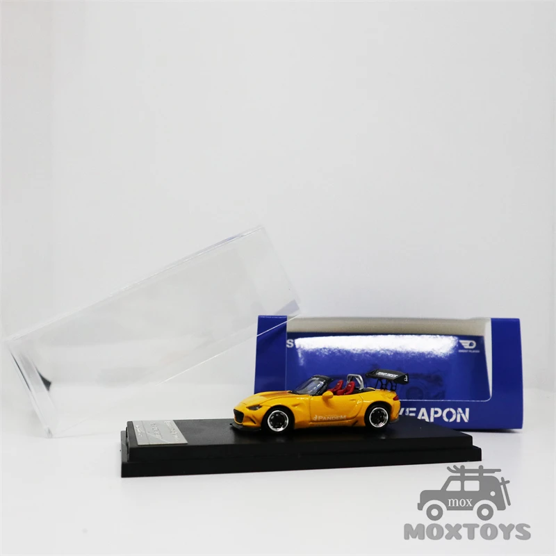 Уличное оружие 1:64 Mazda MX-5 Pandem Rocket Bunny Yelllow/белая литая модель автомобиля | Игрушки и