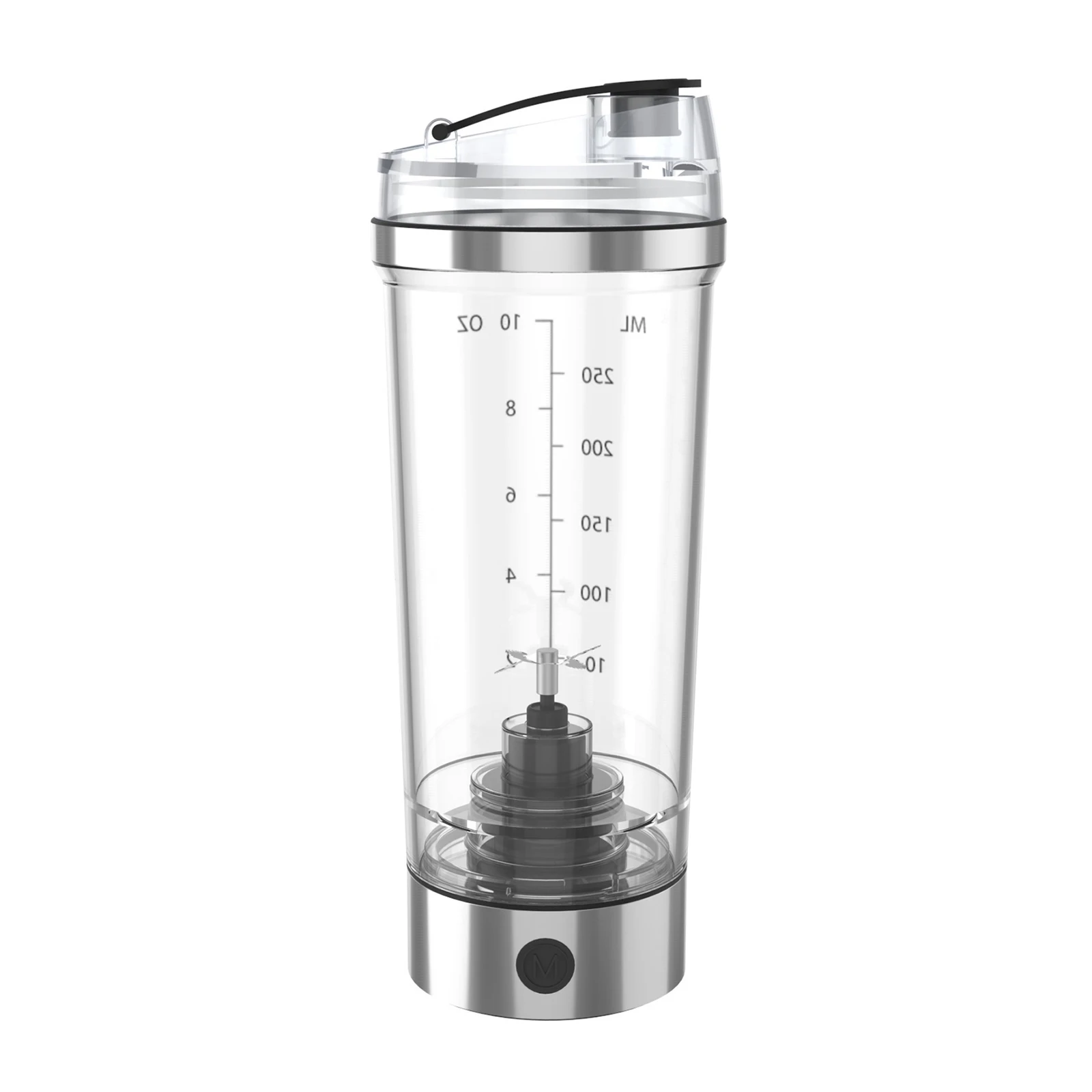

250ml Portable Electric Shaker Bottle Automatic Milk Protein Coffee Shaker USB Stainless Steel Cup for Fitness Outdoor