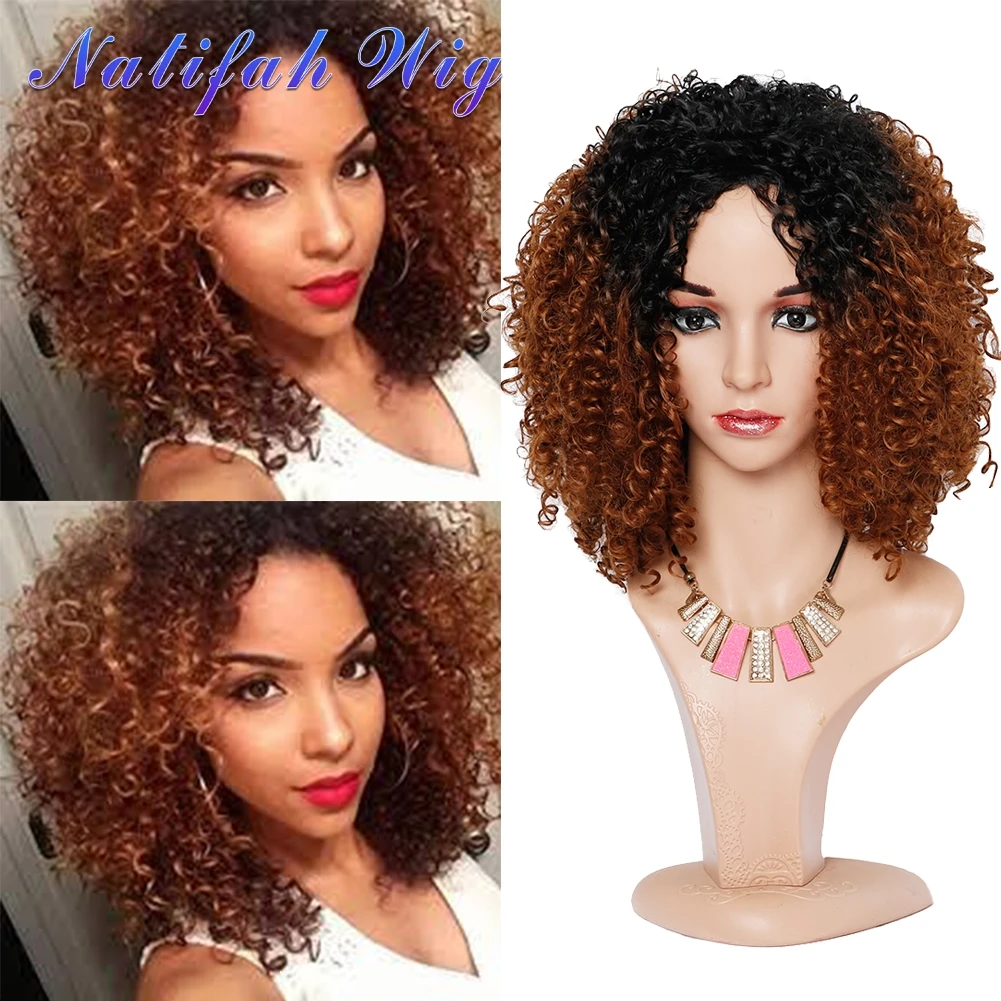 

Wholesale Wig Chemical fiber high temperature filament African Hair Wig Afro curly Hair Fluffy explosive head Wig For Women