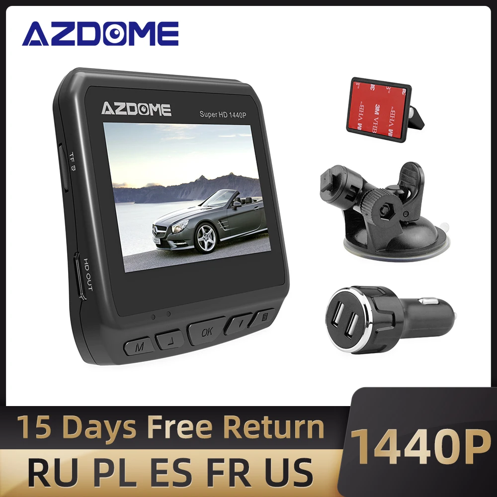 Видеорегистратор AZDOME DAB211 Ambarella A12 2K 1440P с ночным видением|Видеорегистраторы| |