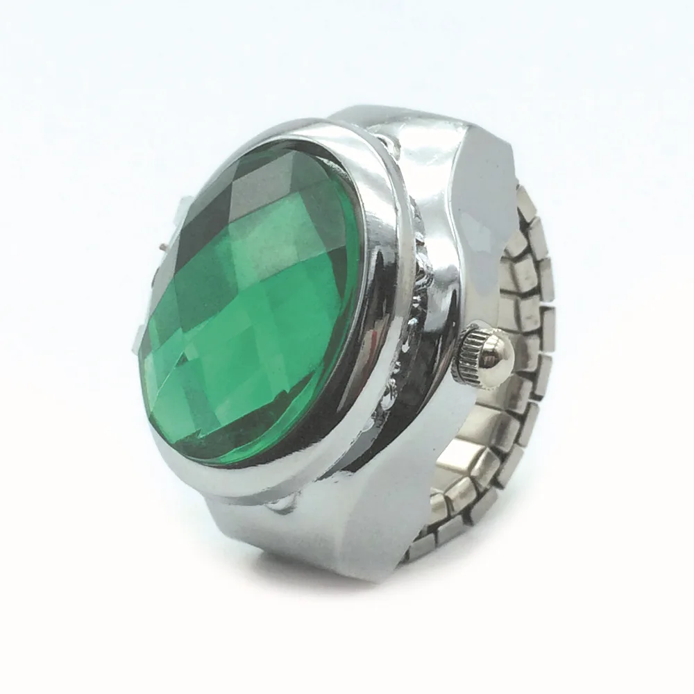 

Retro European oval crystal face men's and women's surprise gift ring watch