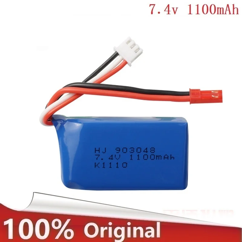 

Brand RCONLY Original Wltoys A949 A959 A979 K929 1/18 Rc Car Battery 7.4V 1100mah A949 27 Part for Wltoys RC Car Part