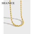 Женское Ожерелье-чокер из серебра 925 пробы с овальными бусинами