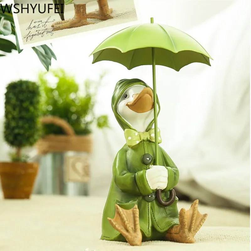 Модные полимерные украшения из зеленой утки креативные простые для дома