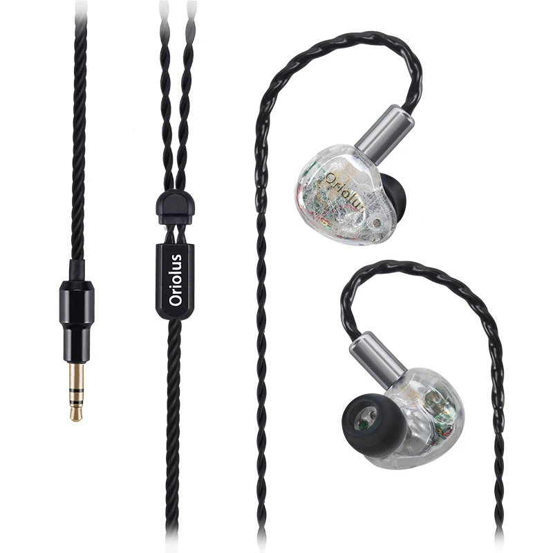 Oriolus Finschi 1DD+ 1BA гибридная технология Hifi монитор в ухо наушники без микрофона - Цвет: Hifi Cream