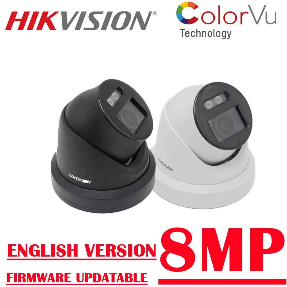 

Hikvision 8 MP 4K DS-2CD2387G2-LU and DS-2CD2387G2-LSU/SL ColorVu Fixed Turret Network CCTV Camera