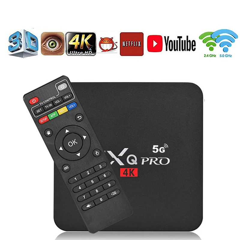 

MXQ Smart TV Box RK3228 Android10.1 Amlogic S905W 2GB 16GB HD 3D 2.4G WiFi Brasil Google Play Youtub Media Player Set Top Box