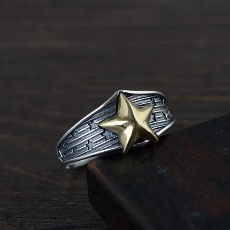 Новинка 100% серебряные ювелирные изделия BOCAI S925 тайские модные золотые