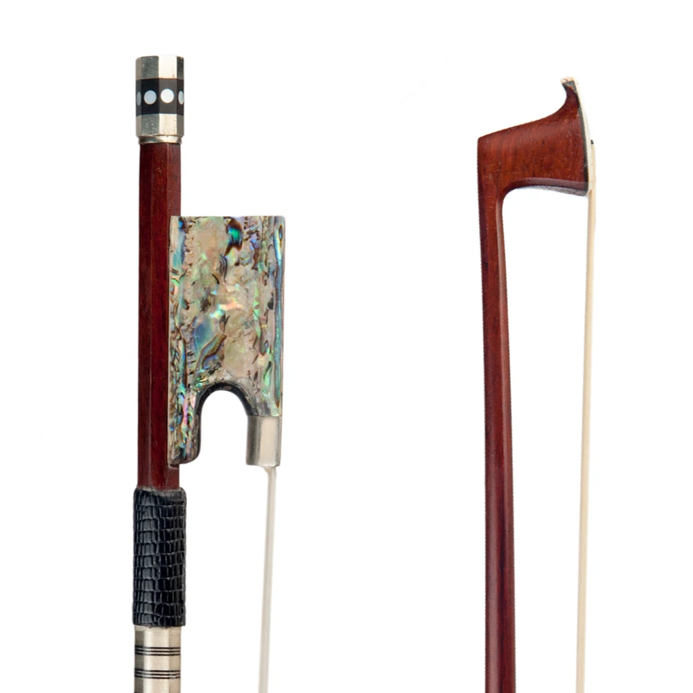 4/4 Скрипка Лук Pernambuco древесина Морская ракушка лягушка скрипка аксессуары|Детали