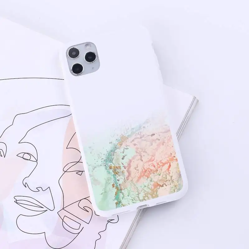 

luxury Marble Gradient Phone Case Candy Color for iPhone 6 7 8 11 12 s mini pro X XS XR MAX Plus