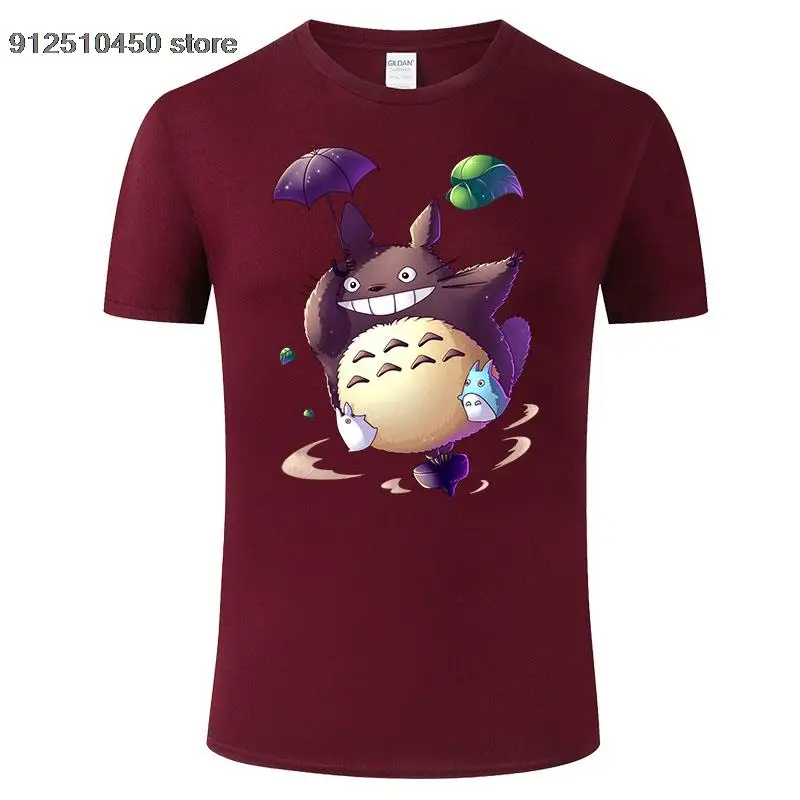

New Summer Short Sleeve Tee Cute Totoro T Shirt Cotton Printed Men Women Tshirt Casual Funny Streetwear Anime Tops Tee H185