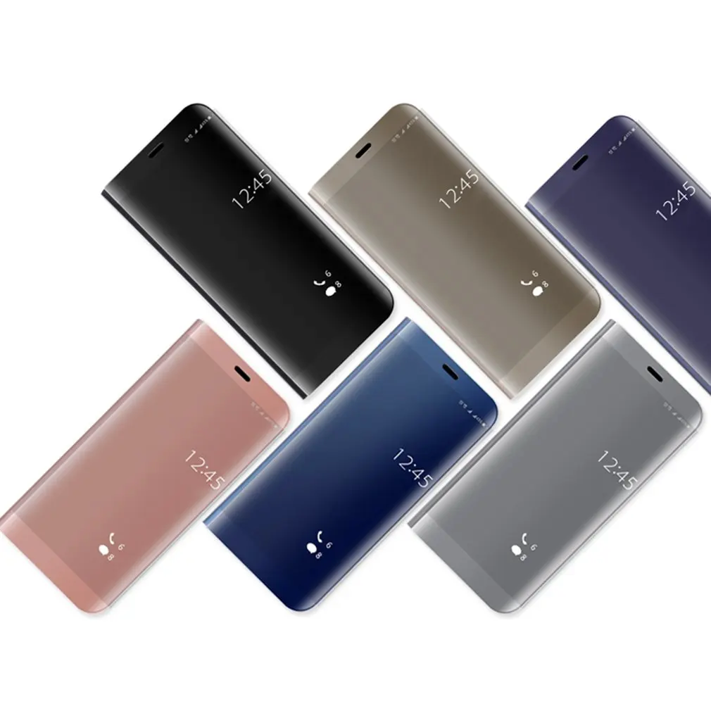 Новейший Гальванизированный умный зеркальный чехол-подставка для смартфона |