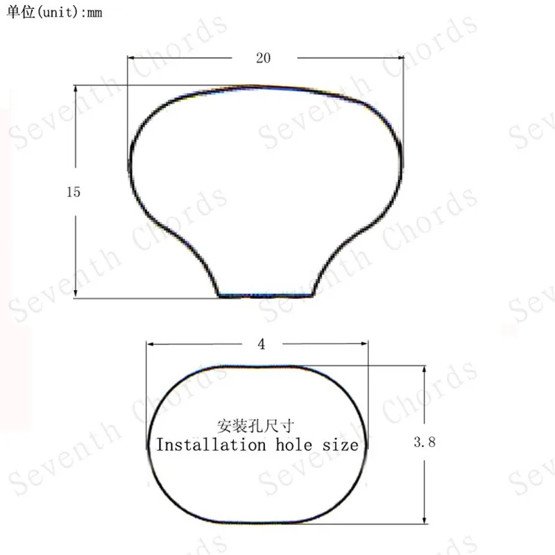 6 шт. металлические насадки-тюнеры для гитары в форме рыбьего хвоста | Спорт и