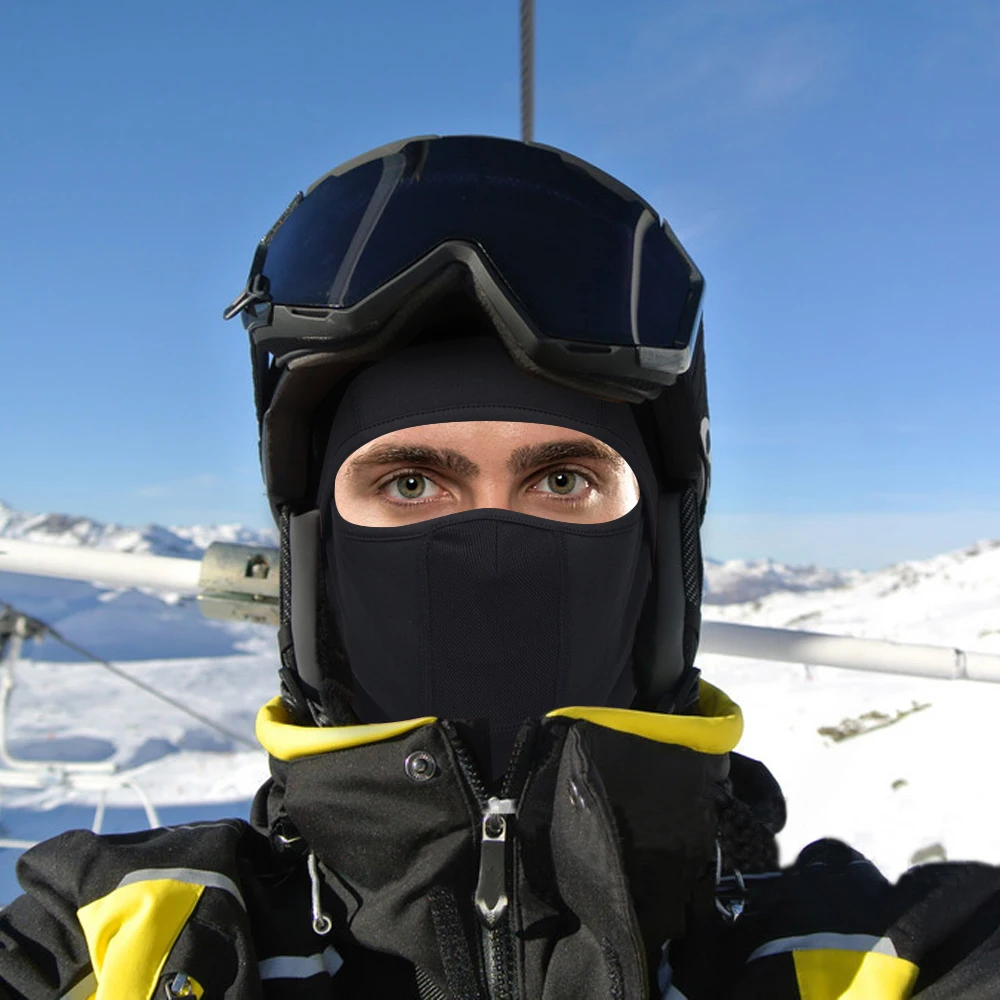 Зимняя Лыжная Балаклава для лица шапки теплая шапка флисовая ветрозащитная