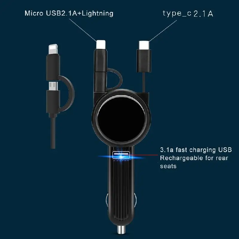 USB Автомобильное зарядное устройство аксессуары для телефонов Быстрая зарядка