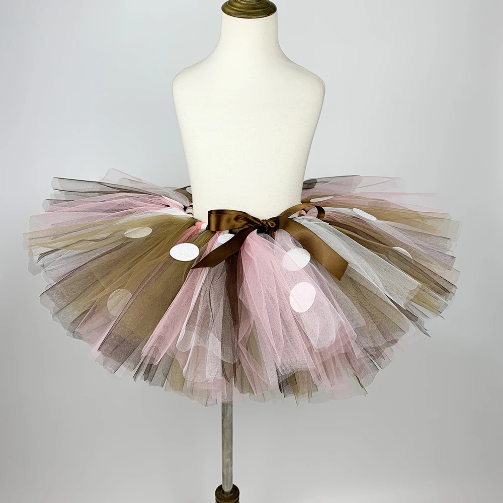 Юбка пачка с оленем для девочек повязкой на голову пышная юбка дня рождения