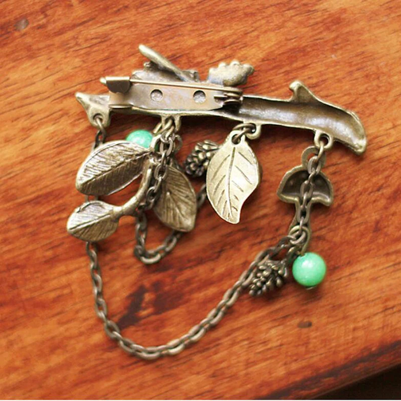 1 шт. Винтаж кедровый орех брошь литературный сосна фрукты корсаж свежий шишка