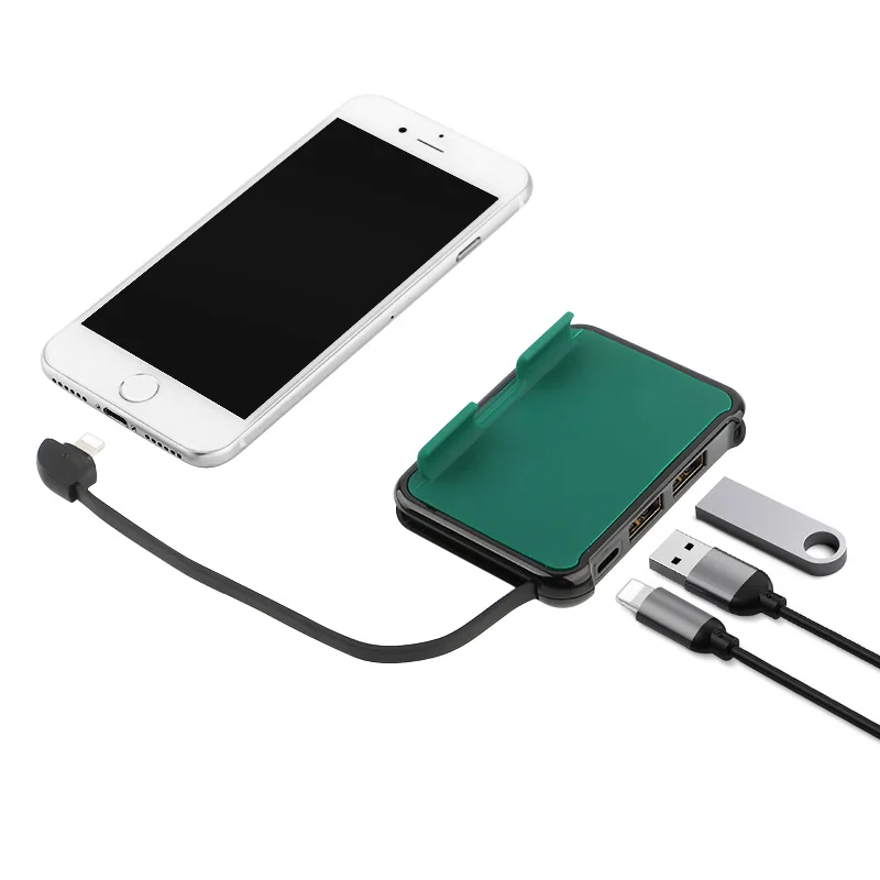 Адаптер OTG Hub для iPhone iPad на USB флэш накопитель Мышь Клавиатура кардридер радиатор 2