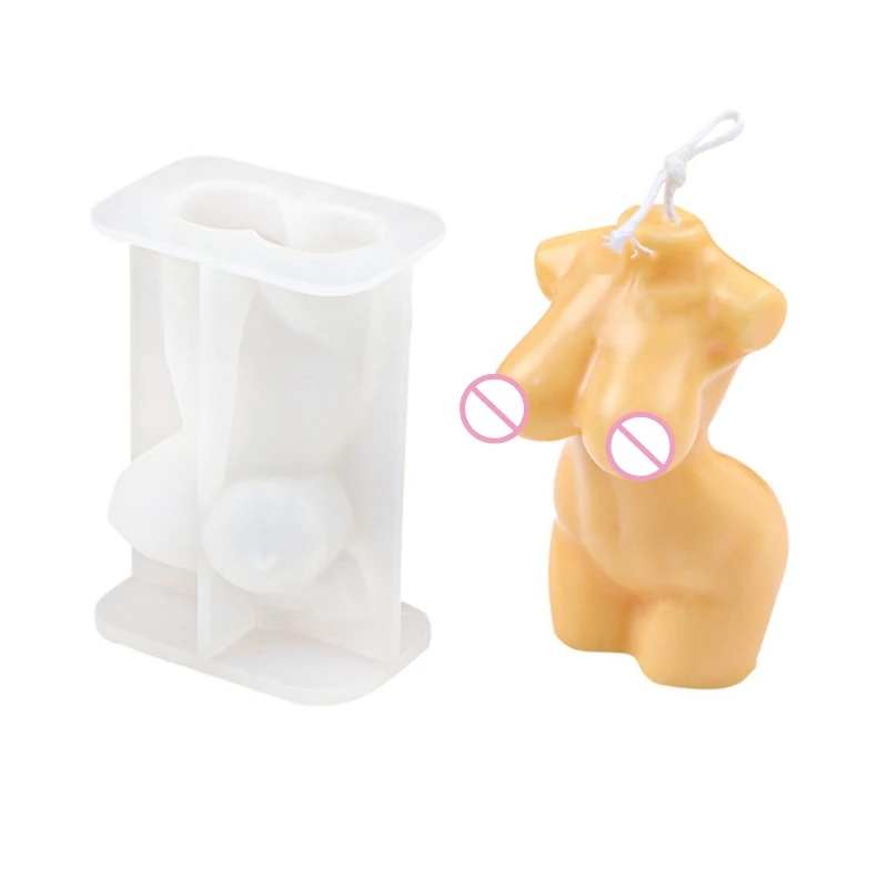 

New Women Men Human Body Candle UV Crystal Epoxy Mold Aromatherapy Plaster Silicone Mould DIY Crafts Home Decorations Mold