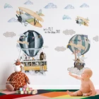 Мультяшные настенные Стикеры для детской комнаты, детского сада, воздушного шара, настенные наклейки для украшения стен, съемные виниловые Стикеры для дома