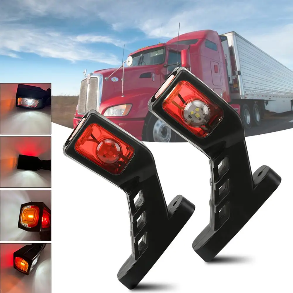 

Универсальный Водонепроницаемый Светодиодный Боковой габаритный фонарь для трейлера, контурный фонарь для грузовика, светодиодный фсвети...