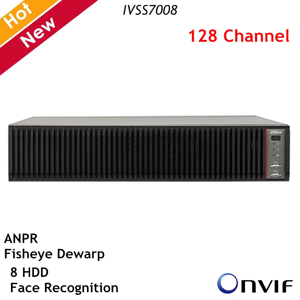 Dahua 128 Ch P2P NVR видеорегистратор IVSS7008 2U 8HDD Интеллектуальный сервер видеонаблюдения