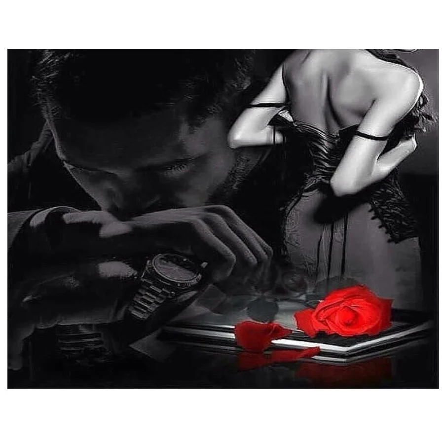 Алмазная 3D картина сделай сам полная вышивка крестиком пара любовь человек