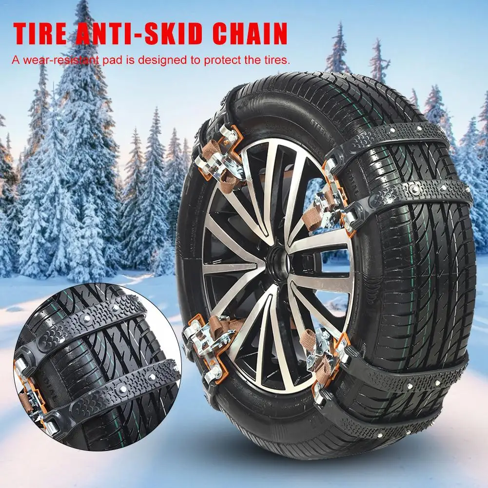 

1PC/4PCS/Set Universal Car Snow Chains Tendon Thickened Sand Snow Winter Emergency Tires Anti-skip Car Tire Security Chain
