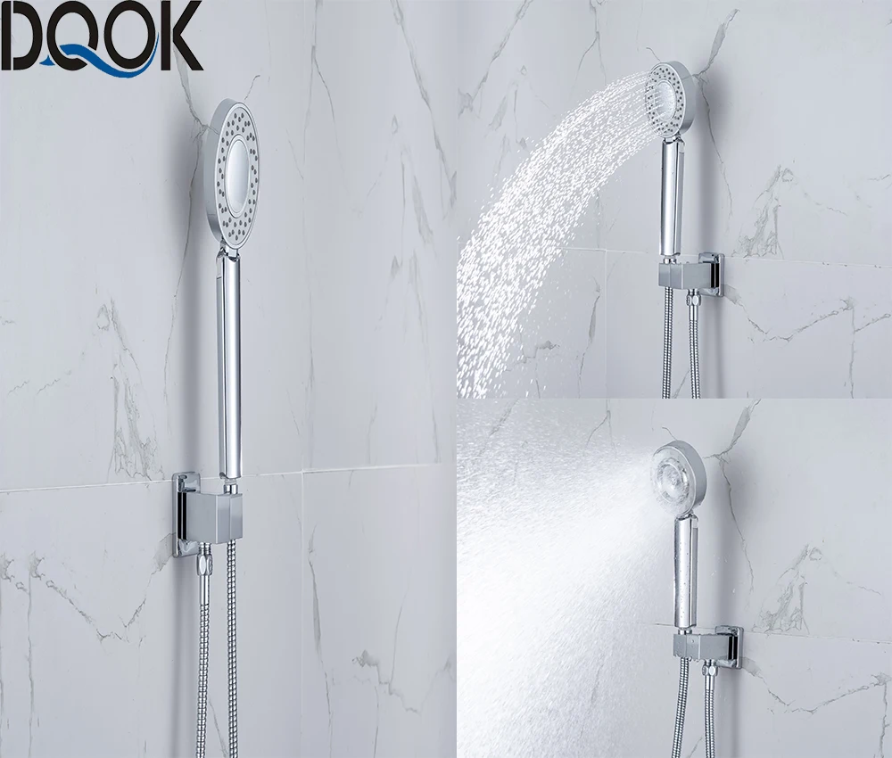 Двусторонняя душевая лейка DQOK водосберегающая круглая насадка для душа из АБС