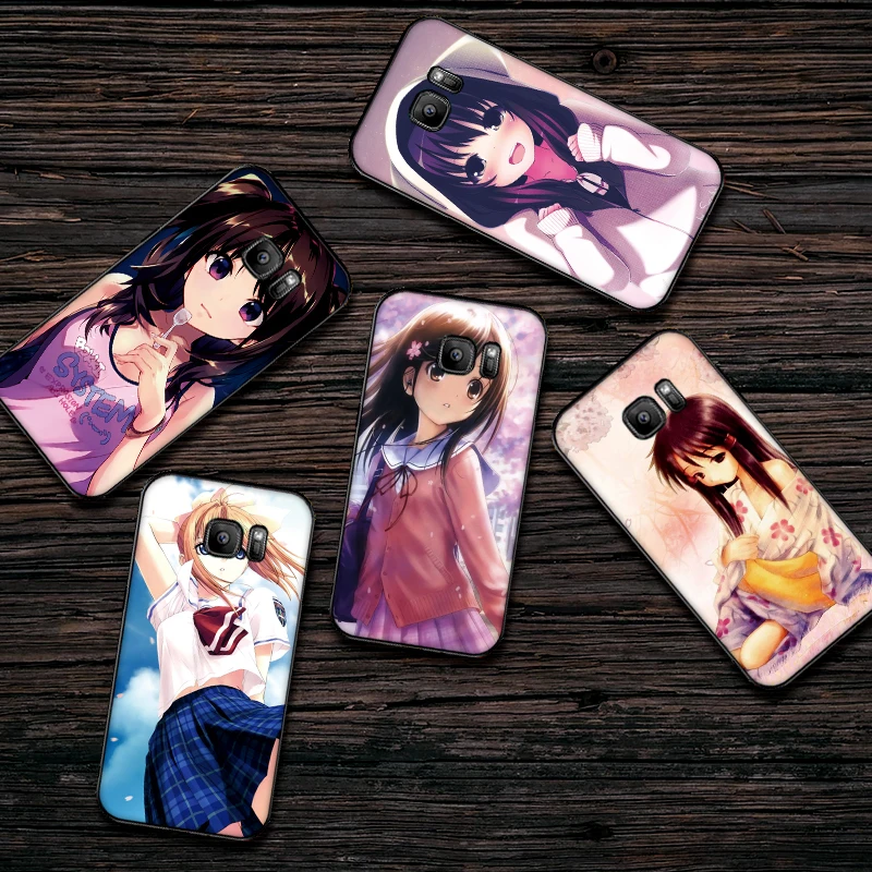 Милая девочка из мультфильма Мягкий силиконовый чехол для телефона Samsung Galaxy S8 S9 S10