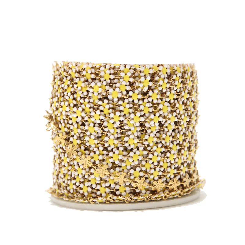 Цепочки из нержавеющей стали с эмалью 6 мм 1 м | Украшения и аксессуары