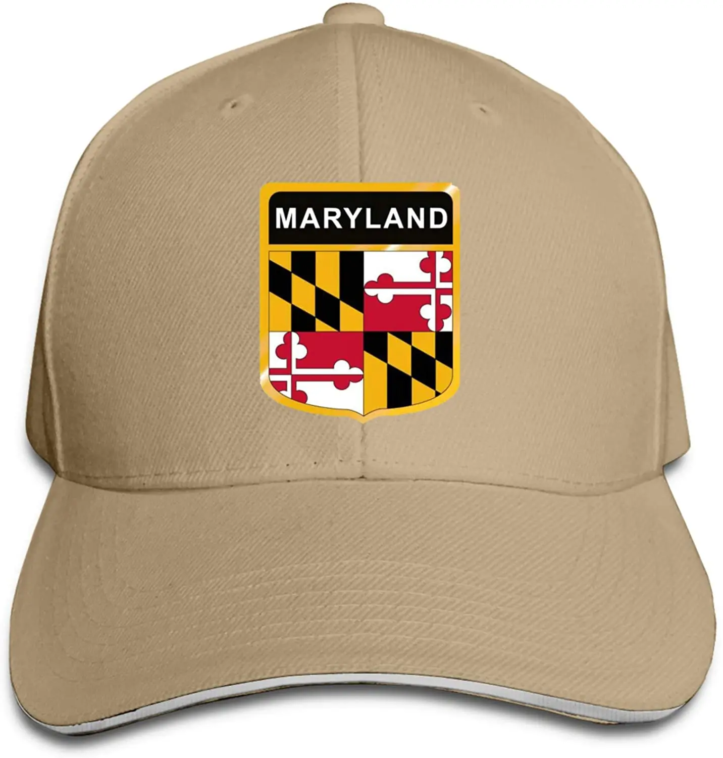 

Maryland Flag Crest Unisex Dad Hat Trucker Hats Baseball Hats Driver Adjustable Sun Cap