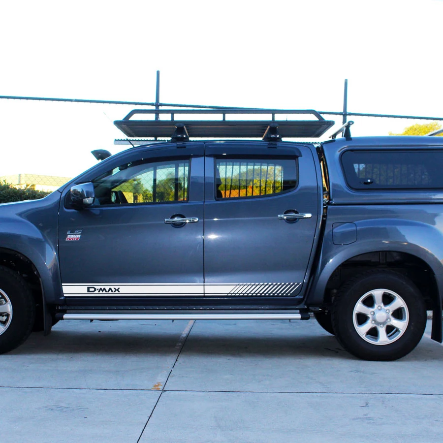 2 шт градиентные боковые полосы графическая Виниловая наклейка для isuzu dmax beast