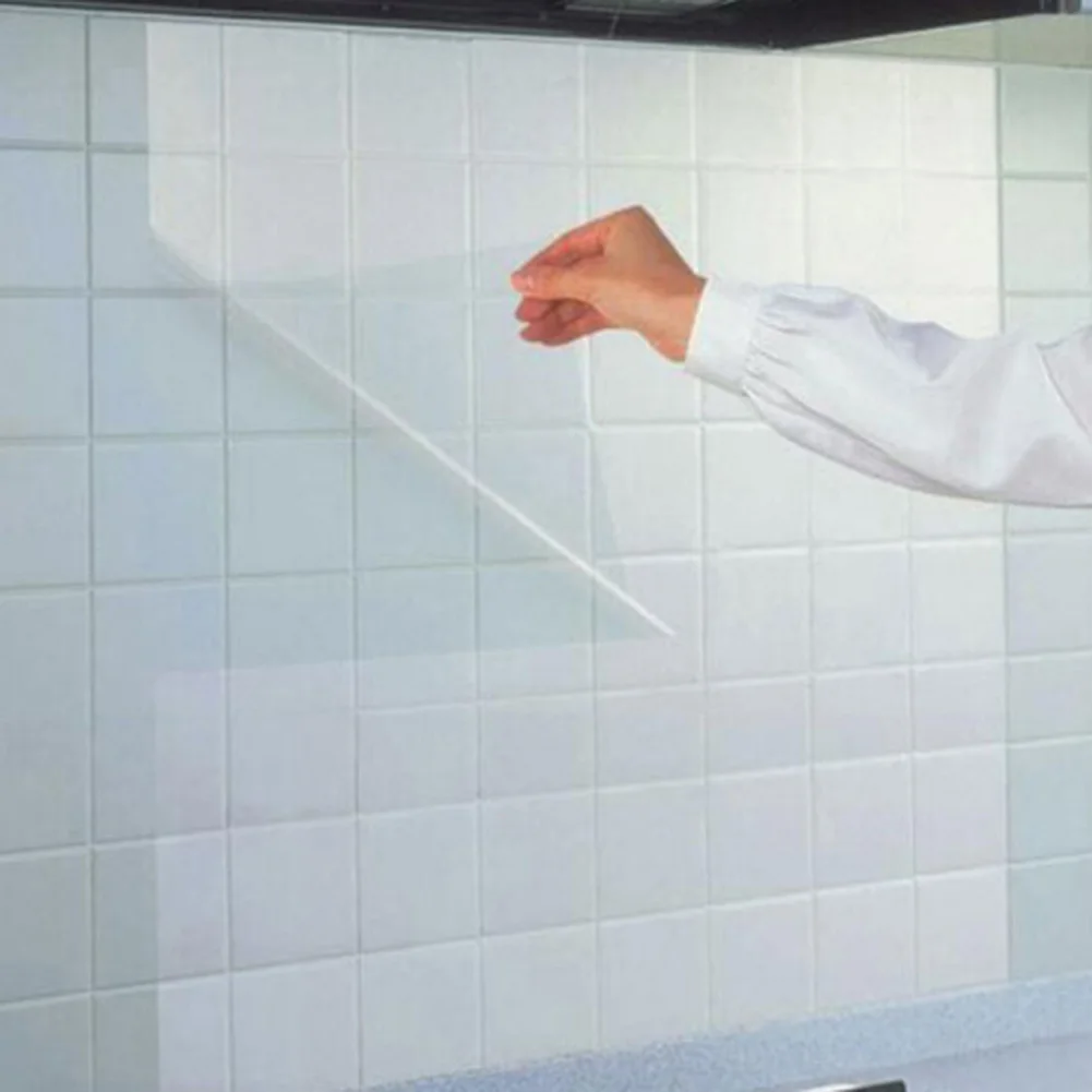 1 шт. противомасляные прозрачные наклейки на стену водонепроницаемая Защитная