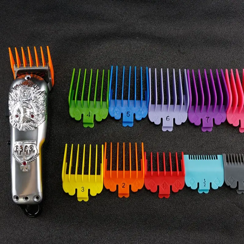 

Oil Head Hair Clipper Limit Comb Set Haircut Push Clipper Guide Hair Trimmer Attachment Barber Shop Hairdresser Tool