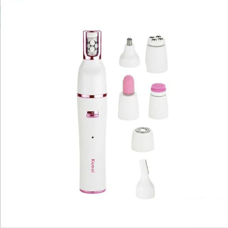 

lady Shaver KM-2189 electric shaver 7in 1 Multifunctional cleanbrush Nose trimmer eyebrow trimmer epilator nail polisher