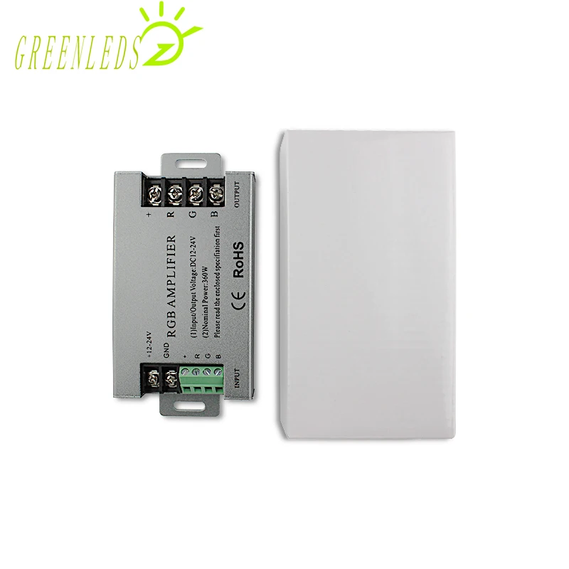 Светодиодный RGB усилитель Алюминий кожух 360W DC12-24V JM-AMF-CX с высокое качество 3 года