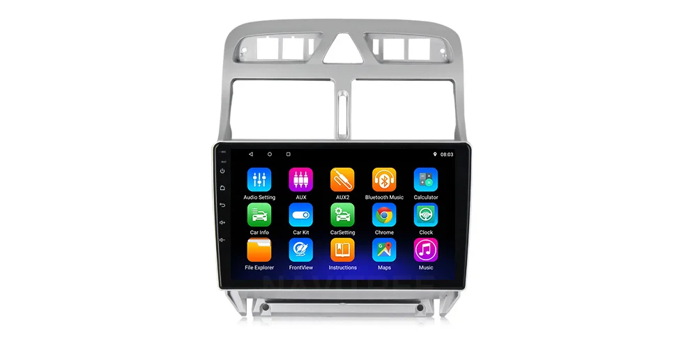 Автомагнитола NaviTree Android9.0 для peugeot 307 307CC 307SW 2004-2013 WiFi Bluetooth gps навигация