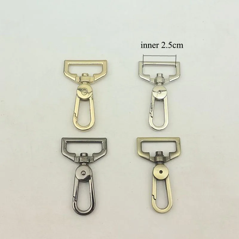 

10pc 25mm Bags Belt Strap Metal Buckle Carabiner Snap Hook Lobster Clasps Dog Collar Clasp DIY Leathercraft Bag Accessory