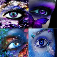 shayi diy 5d diamond painting butterfly angel eye full squareround drill mosaic embroidery cross stitch home decor picture